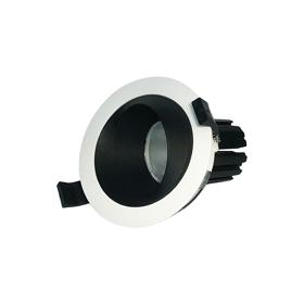 DM202636  Bonia 15 Powered by Philips 15W 1350lm 3000K 60° Engine, 350mA,White/Black, 27° Angled Round Recessed Spotlight,IP20.